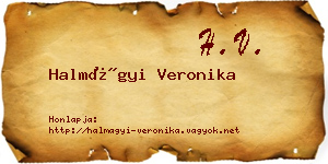 Halmágyi Veronika névjegykártya